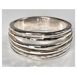 Robert Lee Morris modernist sterling silver ring