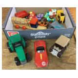 Box of toy cars