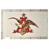 Vintage Anheuser Busch logo terry beach towel