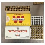 2 partial boxes of ammo --30-30 and 9mm