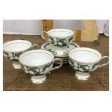Paragon bone china cups & saucers 'Trillium'