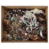 Box of costume jewelry