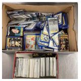 Group of baseball and football cards