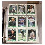 1990 Fleer Baseball Card Set in binder