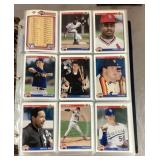 1992 Upper Deck Baseball Card Set in binder