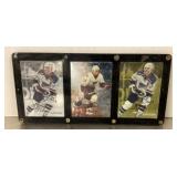 3 Autographed hockey cards