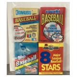 Unopened baseball wax packs