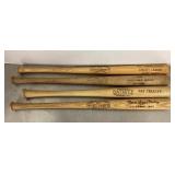 4 mini baseball bats