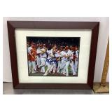 Autographed Brandon Moss framed photo
