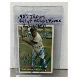 Autographed Minnie Minoso baseball card