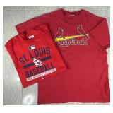 2 STL Cardinals cotton short sleeve T-shirts