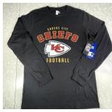 Black Kansas City Chiefs LS T-shirt Size M