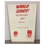 1967 World Series scorecard