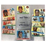 12 1955 Topps baseball cards
