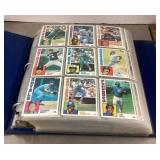 Binder of assorted baseball cards