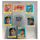 7 1958 Topps baseball cards