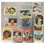 11 Baseball Cards 1958-60