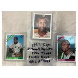 Willie Mays & Roberto Clemente baseball cards