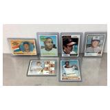 6 Vintage baseball cards