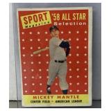 Mickey Mantle 1958 Topps baseball card
