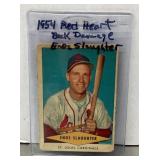 Enos Slaughter 1954 Red Heart baseball card