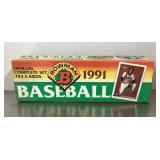 1991 Bowman baseball card set