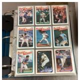 1989 Topps Baseball Card Set in binder