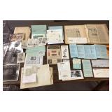 Group of vintage baseball ephemera