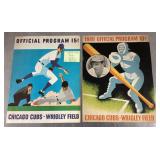 2 vintage Chicago Cubs programs