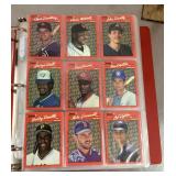 1990 Donruss Baseball Cards in binder