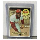 Bob Gibson 1969 Topps baseball card