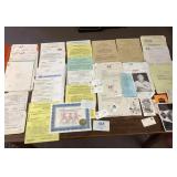 Group of vintage baseball ephemera