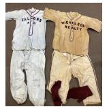 2 Vintage baseball uniforms