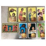 8 vintage basketball cards