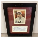 Johnny Mize signed check