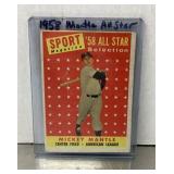 Mickey Mantle 1958 Topps baseball card
