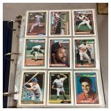 1992 Topps Baseball Card Set in binder