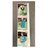 Uncut baseball cards