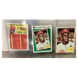 3 Bob Gibson baseball cards