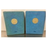 2 empty Baseball Blue Books