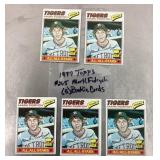 5 Mark Fidrych 1977 Topps baseball cards