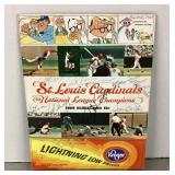 Autographed 1969 Cardinals scorecard