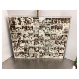 Uncut sheet of baseball cards