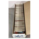 Box of assorted baseball cards