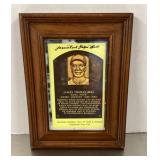 Framed autographed James "Cool Papa" Bell card