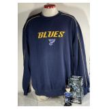 STL Blues sweatshirt & Tarasenko bobblehead