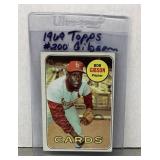 Bob Gibson 1969 Topps baseball card