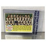 1958 Topps Pirates Checklist baseball card