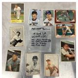 10 Bowman baseball cards 1951-55
