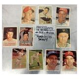 10 1957 Topps baseball cards